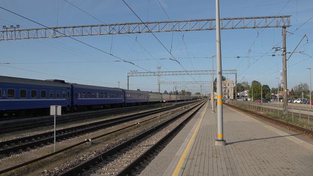 🇱🇻🇺🇦🇧🇾Украинско-Белорусский поезд Киев – Рига на станции Елгава