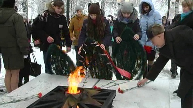 Митинг            посвящённый 75 годовщине освобождения г.Козельска