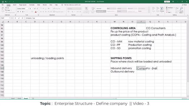 SAP SD || ENTERPRISE STRUCTURE  - Define Company Video 3 || SAP SD Realtime Training Course 2023
