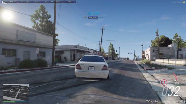 Drifting a Mercedes S600 W220