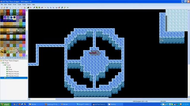 RPGMaker VX - Complete Game Walkthrough:  Part 5 - Dungeon Rough Sketch