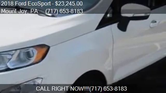 2018 Ford EcoSport SE AWD 4dr Crossover For Sale In Mount Jo
