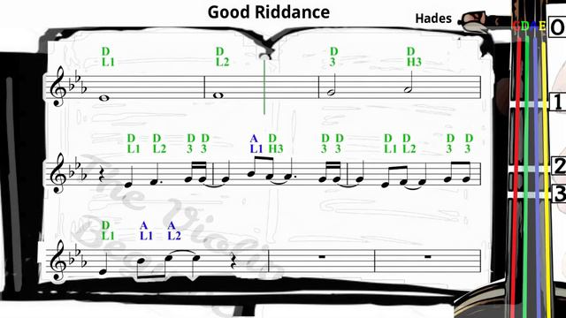Good Riddance | Hades | Violin SHEET MUSIC [With Fingerings] [Level 3]