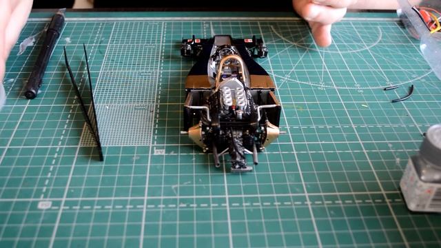 Схема сборки обзор модели фирмы TAMIYA. Гоночный болид WOLF WR1. Часть двенадцатая.