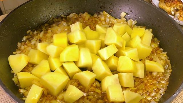Es Ist So Lecker, Dass Ich Es Fast Täglich Koche! Hähnchenschenkel Abendessen In Einer Pfanne