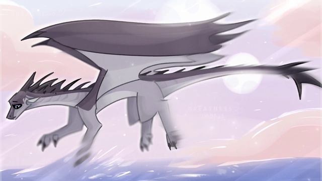 Уютный арт с милахой ледяным | Кмм | Драконья Сага | Wings Of Fire | G R E A T N E S S ツ
