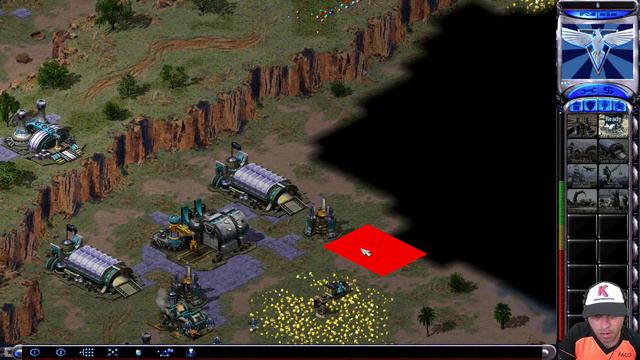 Red Alert 2 Gameplay - Allied War In Killer Instinct Map For 3 Players FFA Online Multiplayer Match