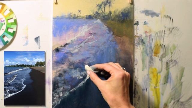 Underpainting Fun - Black Sand Beach Demo - The Beauty of Pastel with Bethany Fields