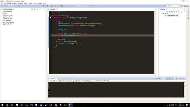 Java Programming: Read From A File