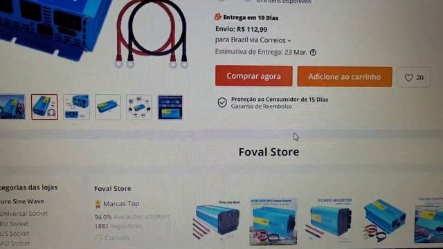 Inversor 2000/4000w Top - Zero Taxas- Estoque Brasil - Energia Solar Off Grid