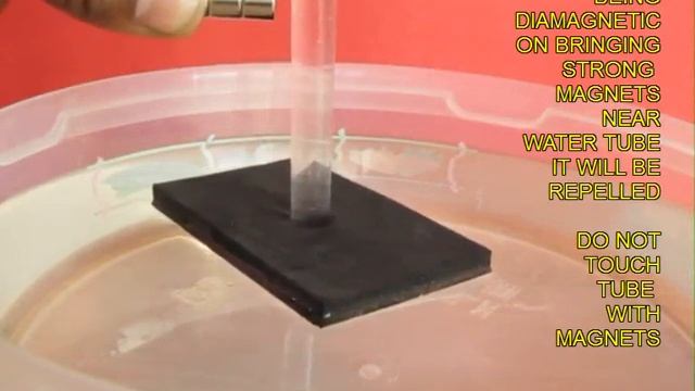 REPELLING WATER - MARATHI - Water Being Diamagnetic Can Be Repelled With Magnets.