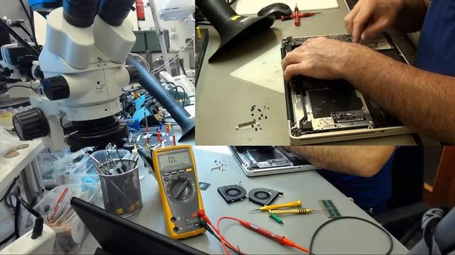 MacBook Pro 17 2009 820 2610   No Power  Scheda Logica Con Corto Logic Board Repair PART 3