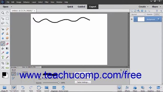Photoshop Elements 2019 Tutorial The Brush Tool Adobe Training