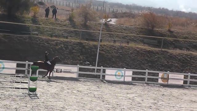 Чайжунусова Жаннет и Арония, 100-110 см., 1-й гит. Челлендж 2021. 31-10-2021.