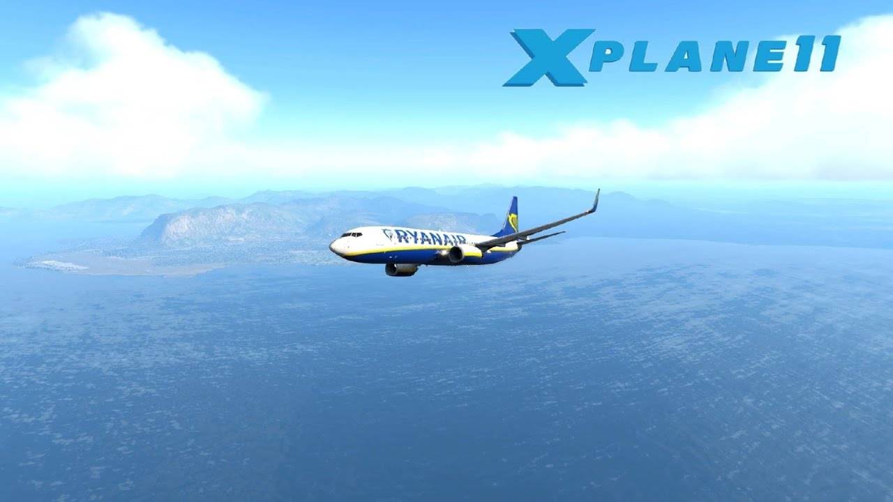 Перелёт из Палермо ( LICJ) - Милан ( Limc) X-Plane 11 _ Boeing 737-800
