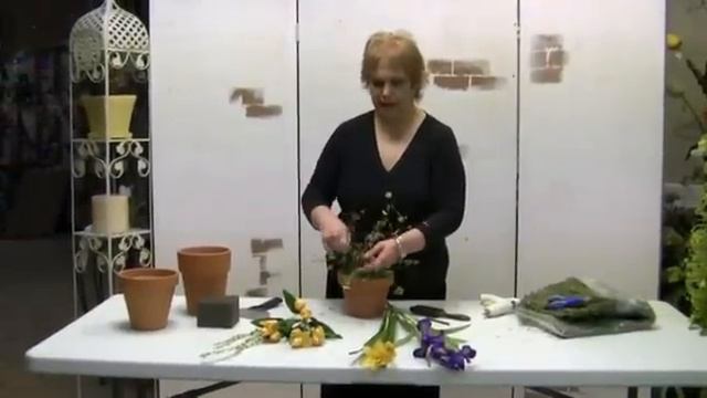 How To Make A Spring Silk Arrangement Using Silk Flowers