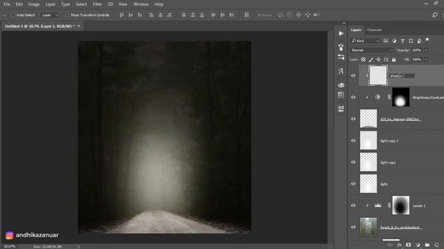 Night Explorer - Photoshop Manipulation Tutorial Processing