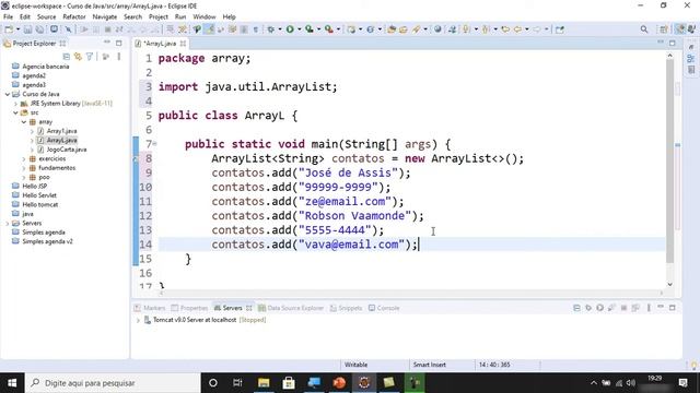 ☕️ Curso De Java Para Iniciantes - ArrayList (Vetor Dinâmico) - Aula 8 - Parte 2/3