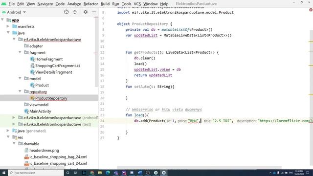 #6 Mobiliosios Programėlės (Navigation Drawer Meniu, MVVM)