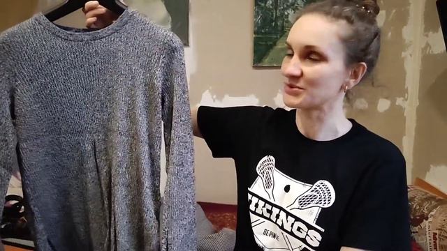 Достаю осенние вещи. Примерка новых нарядов. Вся одежда из секонда.