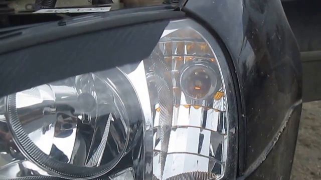 Габариты в поворотники Калины. совместная работа с поворотниками.