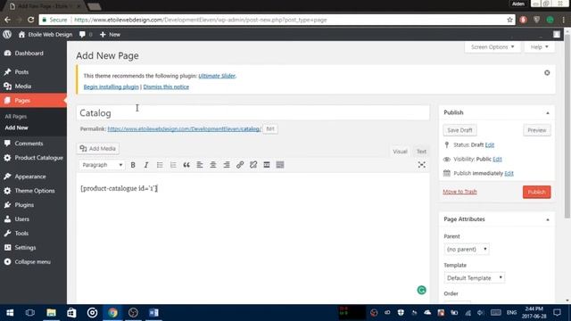 Ultimate Showcase - Setting Up A Theme