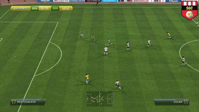 FIFA Gameplay PC (HD) || Brazil Vs Germany || Brazil Beat Germany(6-0) || Soccer Gaming Club