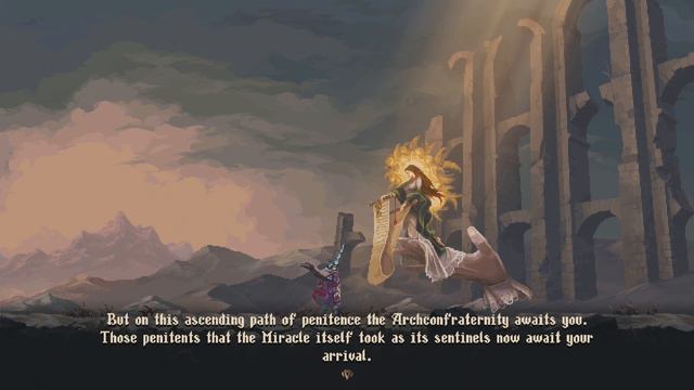 The Penitent One Meets Anunciada Cutscene | Blasphemous 2