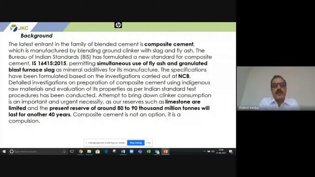 Session-II (Day-2) | Sustainability And Role Of Blended Cement | Mr Shakun Vaidya | FDP By GZSCCET