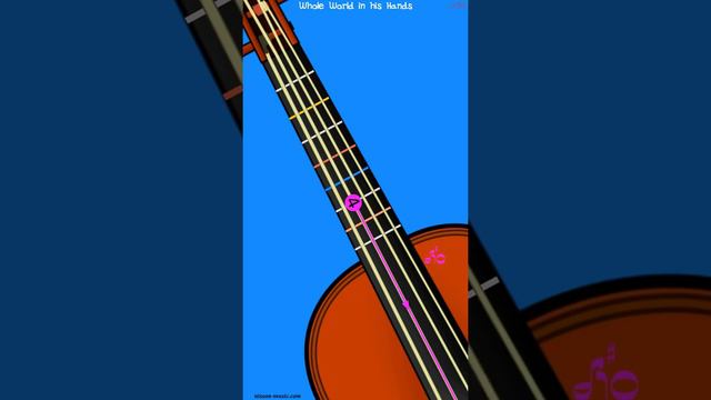 Whole World In His Hands - Learn Violin Online - Phone Portrait - Tempo Jumps In Description