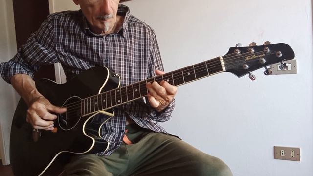 Slow blues in A Major delta blues acoustic guitar