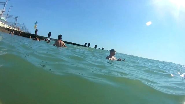 Экшн камера Eken под водой. В чёрном море. Адлер.