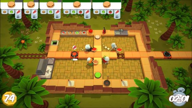 Overcooked (PS4) - Lost Morsel DLC - Jurassic Pork