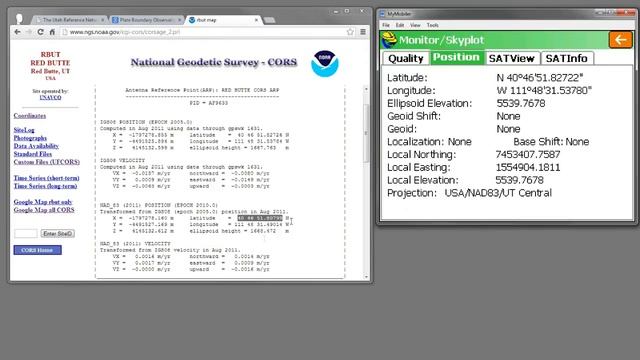 Carlson SurvCE: Using IGS08/WGS84 framed corrections sources to record NAD83 features