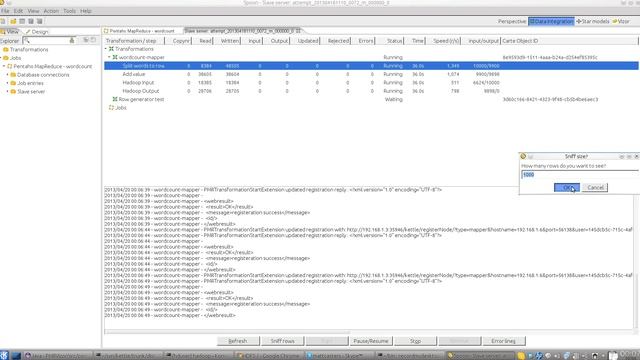 Pentaho Map/Reduce Vizor Prototype V0.1