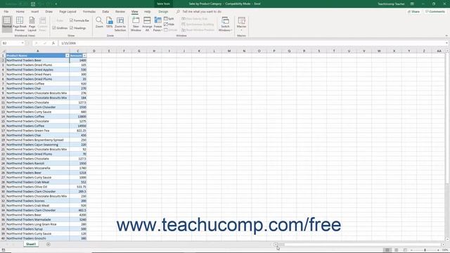 Excel 2019 & 365 Tutorial Freeze Panes Microsoft Training