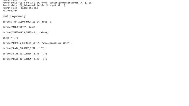 Wordpress: Wordpress Multisite Not Work Wp-admin