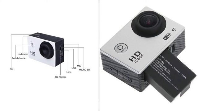 ЭКШЕН КАМЕРА SPORTS CAM 4000 WIFI