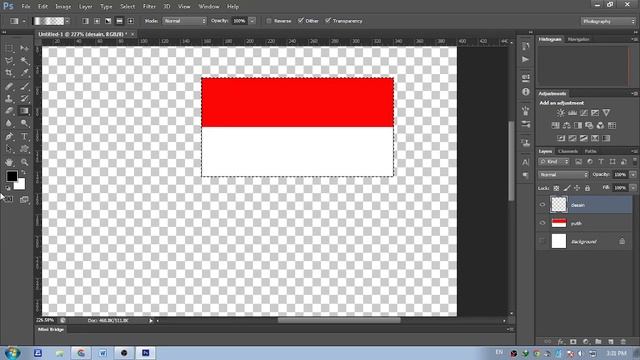 Membuat Gambar Bendera Dengan Aplikasi Adobe Photoshop