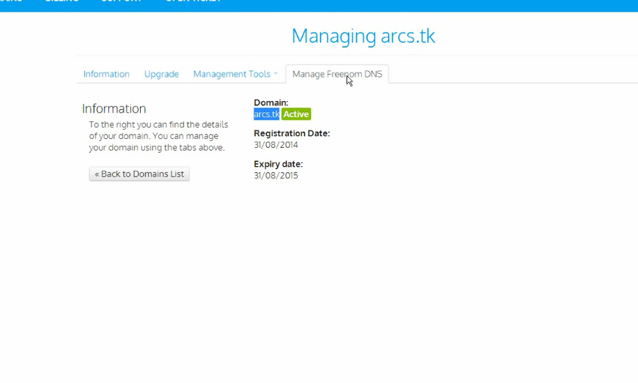 Прописка DNS  записей для Blogger - 2014 - Freenom - DOT.TK