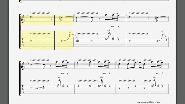 Metallica   No Leaf Clover S&M Kirk Guitar Tablature