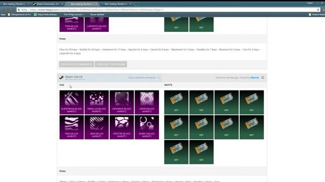 Item Trading   Rocket League Garage   Google Chrome 26 06 2017 17 09 29