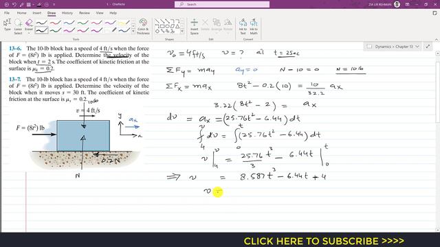 13-6 | Kinetics Of A Particle | Chapter 13: Hibbeler Dynamics  14th Ed |  Engineers Academy