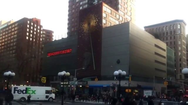 Юнион сквер зима в Нью йорке Union Square Winter In NYC