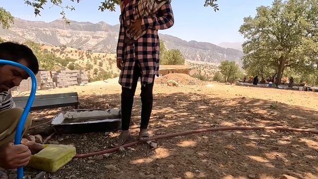 Washing Household Items And Large Outdoor Platform