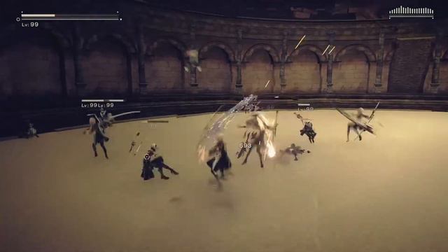 NieR:Automata: 2B VS 20 2Bs Lv99 - Debug Room