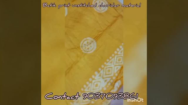 Batik Print Unstitched Churidar Material