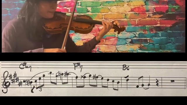 Jazz Violin Licks/Charlie Parker Style #1/나무늘보의 즉흥연주
