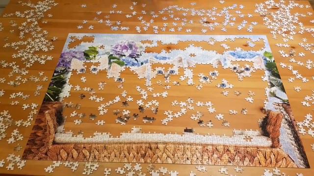 Puzzle 1. Castorland 1500 pieces puzzle Blue - Eyed Kittens