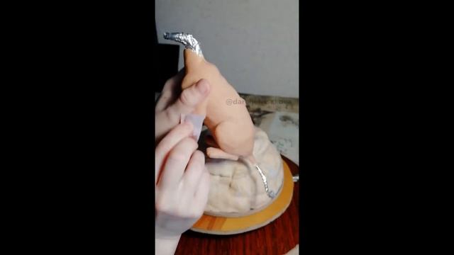 Процесс лепки. Статуэтка Король лев (The Lion King)